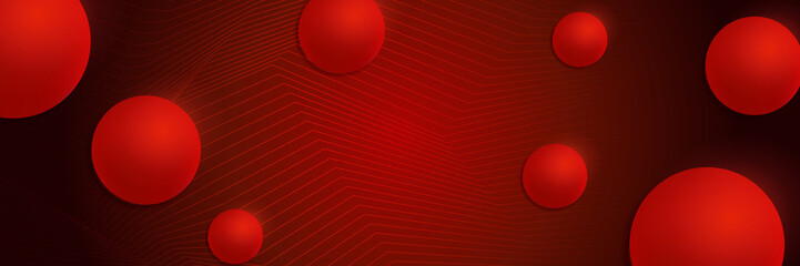 Red abstract banner background