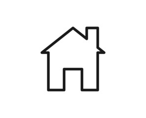 Constraction line icon on white background