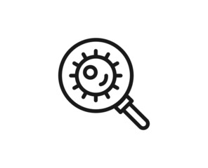 Beauty line icon on white background