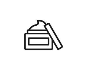 Beauty line icon on white background