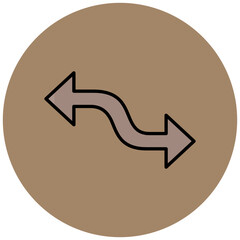 Curved Arrow Icon