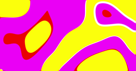 Image of red, pink and yellow colours moving and waving