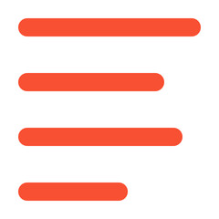 Obraz premium align text left icon illustration