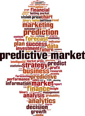 Predictive market word cloud