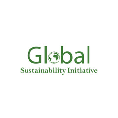 Naklejka premium Global sustainability Initiative. Addressing the largest environmental issues through fundamental changes in food and agriculture and using breakthrough technologies for positive outcomes