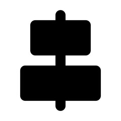 horizontal align center icon illustration