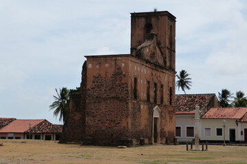 Ruins of the construction of the Igreja Matriz de São Pedro in Alcantara, Maranhão, Brazil.