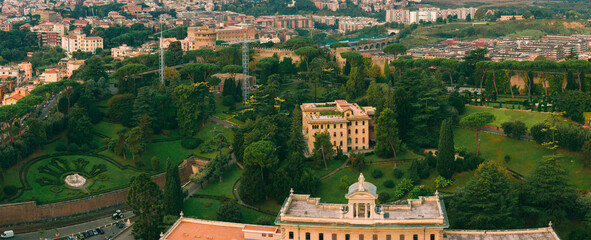 Papal gardens of the Vatican