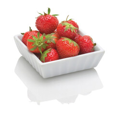 strawberries in a squared plate - 507853447