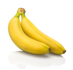 two bananas on white - 507853448