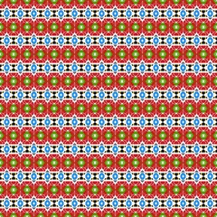 The Creative Red Design in Fabric Seamless Pattern