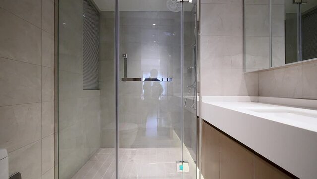 modern bathroom with simplicity design
