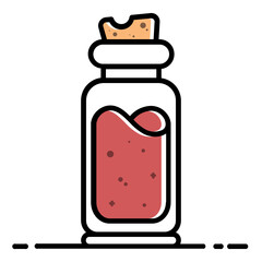 potion bottle icon illustration