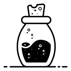 potion bottle icon illustration