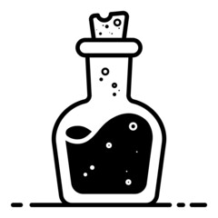 potion bottle icon illustration