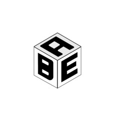 Letter logo design, Cube logo design.