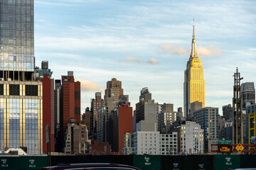 Manhattan midtown skyline from manhattan west
