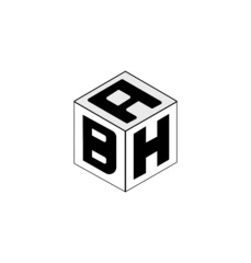 Letter logo design, Cube logo design.