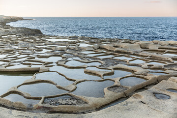 Salt Flats in Malta, Gozo