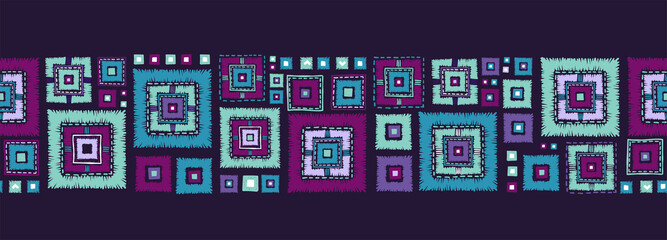 Hand drawn abstract seamless pattern, ethnic background, african style - great for textiles, banners, wallpapers, wrapping - vector design