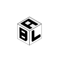 Letter logo design, Cube logo design.