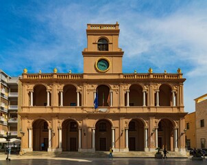 Fototapeta na wymiar Townhall in Marsala Sicily