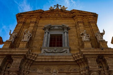 Obraz premium Detail of the cathedral in Marsala Sicily