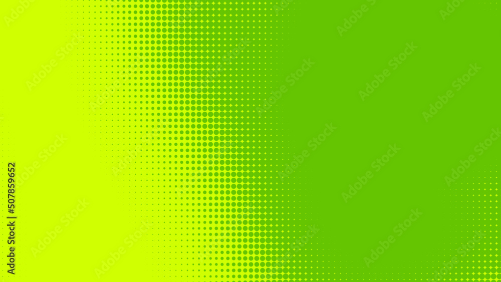 Poster dots halftone green color pattern gradient texture with technology digital background. dots pop art 