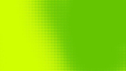 Dots halftone green color pattern gradient texture with technology digital background. Dots pop art comics with nature graphic design.