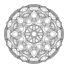Mandala style vector design