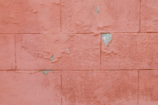 The color of the wall is peeling off
