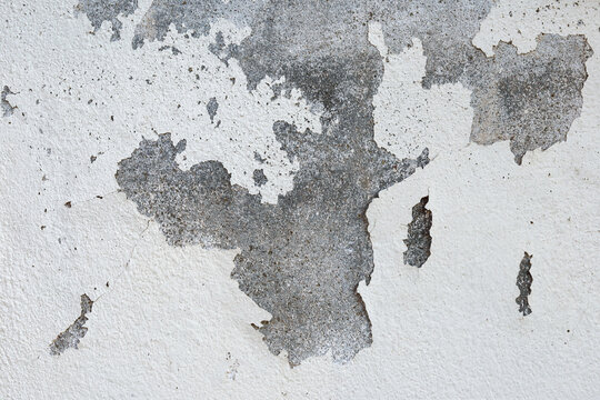 The dilapidated walls and the paint wears off from use for a long time.