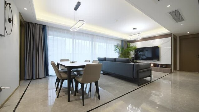 modern dining room with simplicity design
