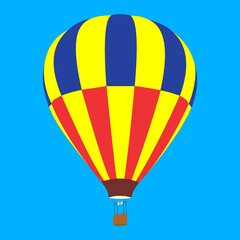Hot air balloon. Background is transparent; easily removed in Photoshop.
