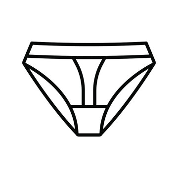 Underwear icon.  Pants Panties sign. vector illustration