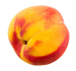 Nectarine isolated on white background. clipping path