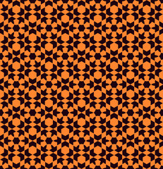 Seamless arabic geometric ornament in color.