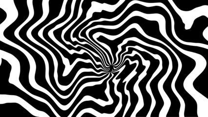abstract background like psychedelic in black and white