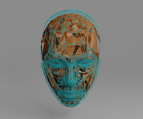 3d cyber virtual head