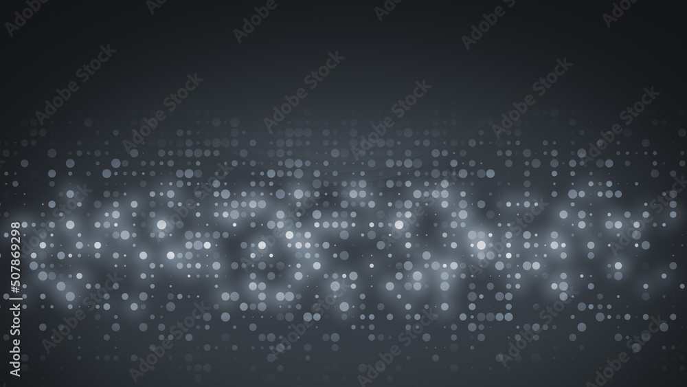 Aufkleber abstract dot pattern white light gradient texture technology background.