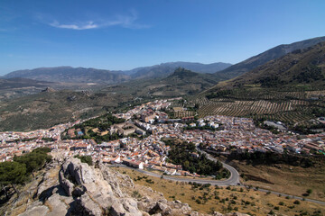 Fototapeta na wymiar The best views of the city of Jaen, Spain. From the summit of Cerro de Santa Catalina.