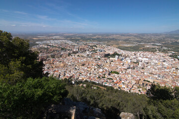 Obraz premium The best views of the city of Jaen, Spain. From the summit of Cerro de Santa Catalina.