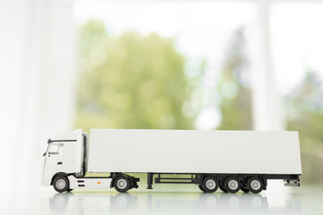 Truck delivery - transportation background