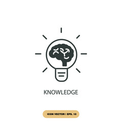 knowledge icons  symbol vector elements for infographic web