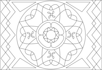 Geometric Coloring Page M_2203009