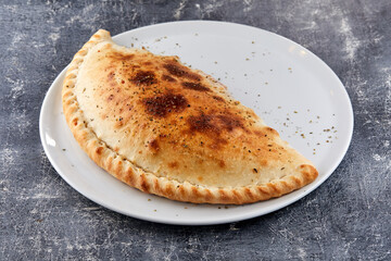 italian pizza on the white plate