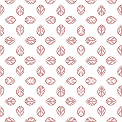 Seamless pattern. Graphic ornament. Floral stylish background. Vector repeating texture with stylized leaves. Design for fabric, wrapping paper, wallpaper, packaging. Vector illustration