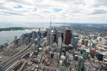 Toronto s financial district from the East 
