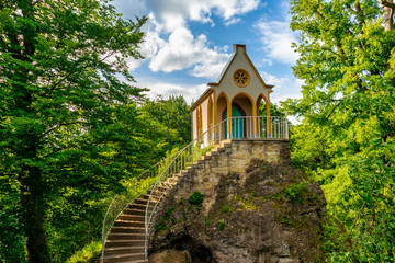 Sommerspaziergang im schönen Park in Altenstein bei Bad Liebenstein - Thüringen - Deutschland