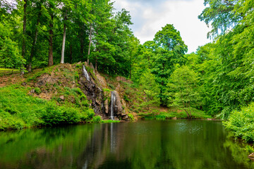Sommerspaziergang im sch&ouml;nen Park in Altenstein bei Bad Liebenstein - Th&uuml;ringen - Deutschland
